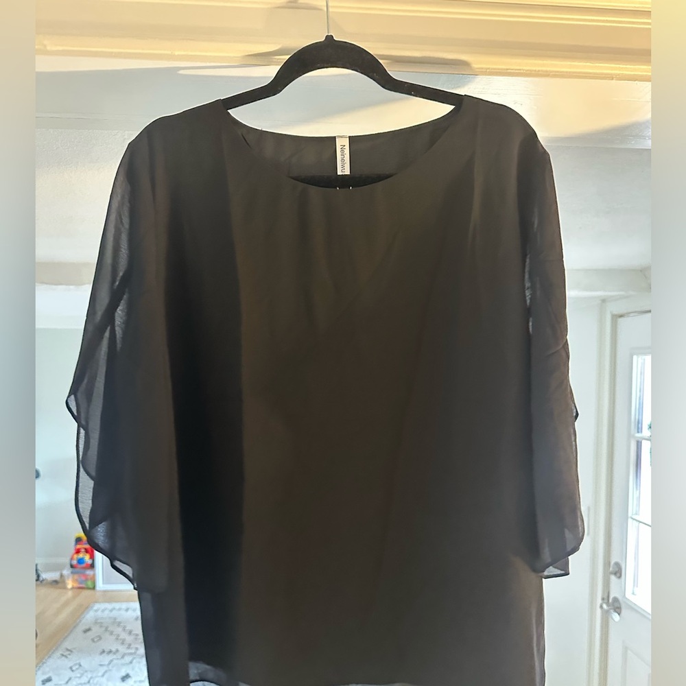 Women’s Sheer Sleeves, lined. Plus 2X